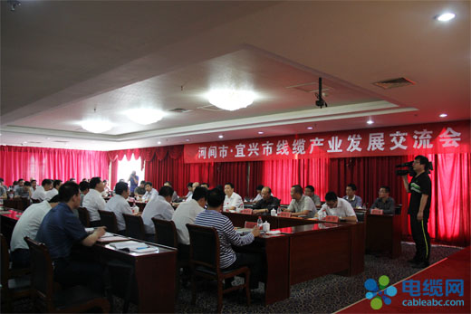 河间市•宜兴市线缆产业发展交流会现场